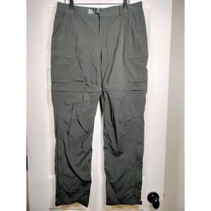 REI‎ Co-op Women's Sahara Hiking Pants Size 12 Dark Green Nylon Stretch UPF 50+